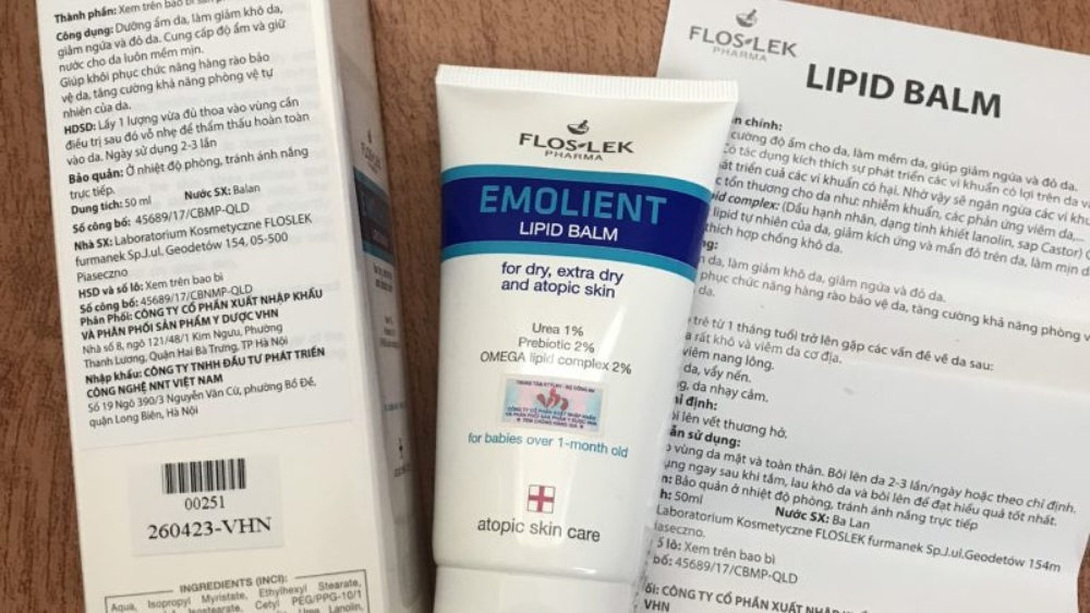 Kem siêu dưỡng ẩm cho da nhạy cảm Floslek Lipid Balm