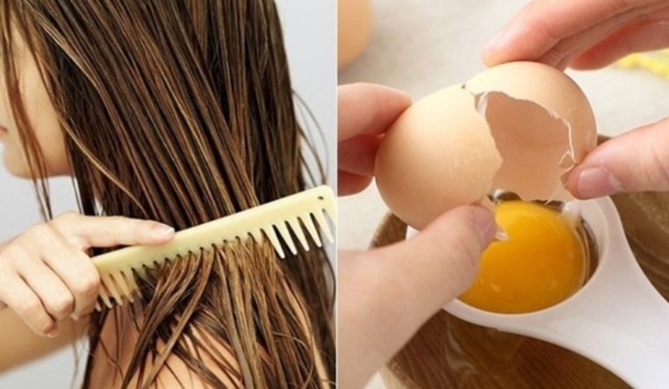 Dùng mặt nạ ủ tóc từ trứng gà