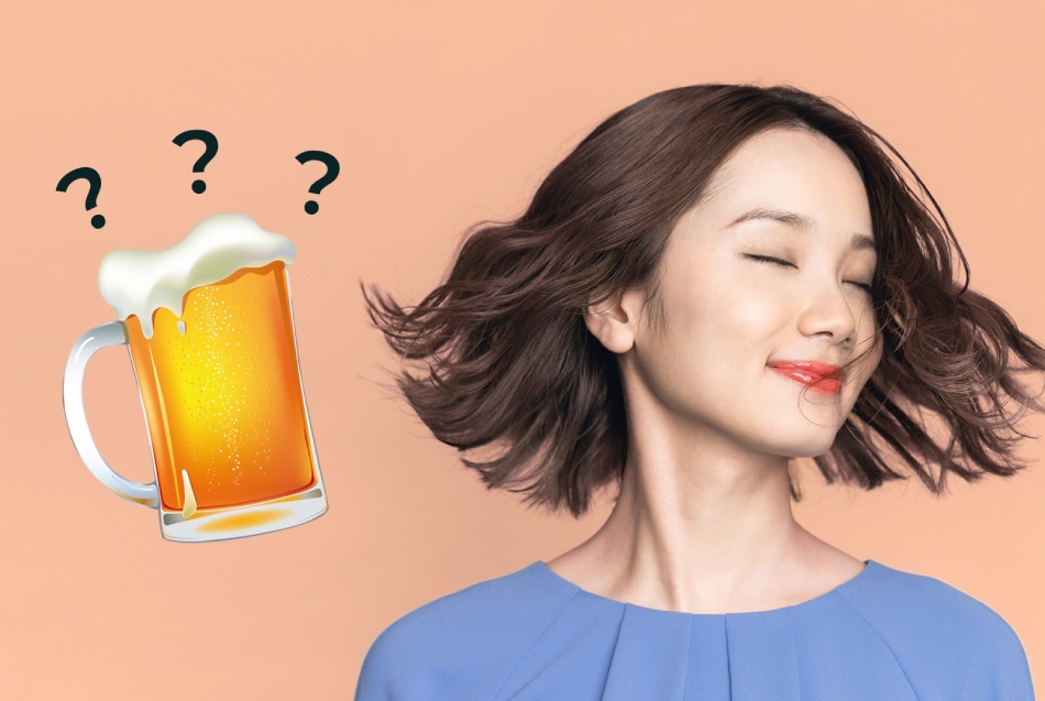 Phục hồi tóc đơn giản với bia tươi