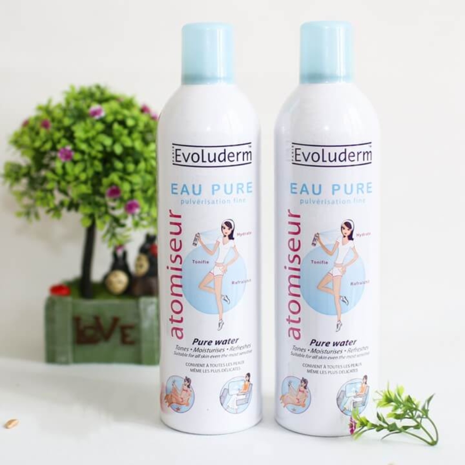 Xịt khoáng Evoluderm Atomiseur Eau Pure Water toàn thân